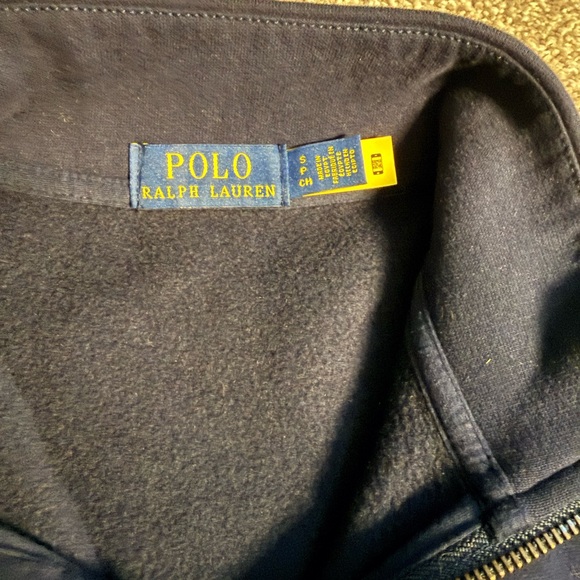 Polo by Ralph Lauren Men's Navy Zip-Up Sweater - Picture 4 of 6